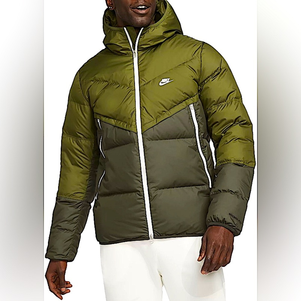 Olive Green Nike Puffer Jacket (Storm-Duty)